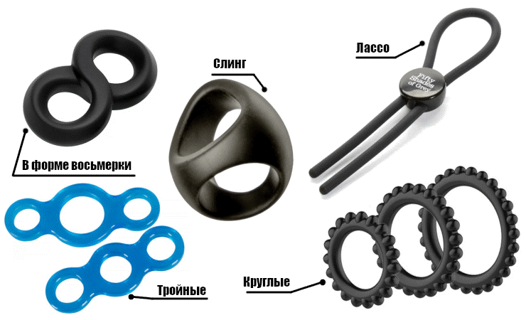 виды эрекционных колец