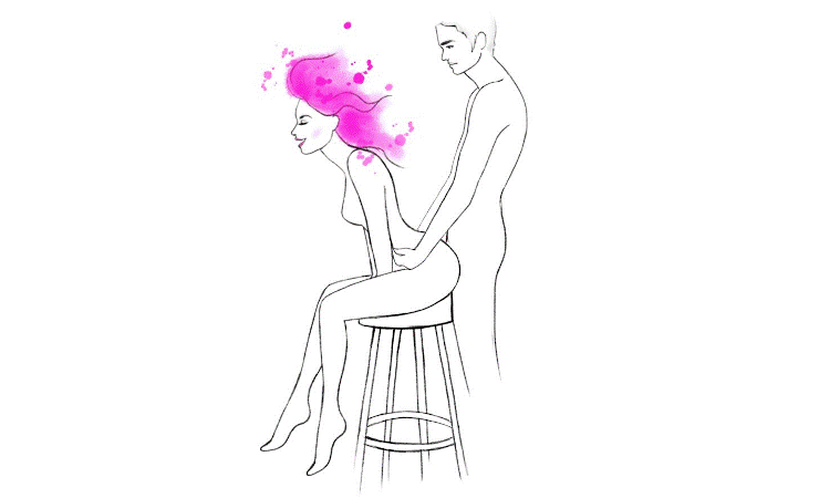 поза барный стул