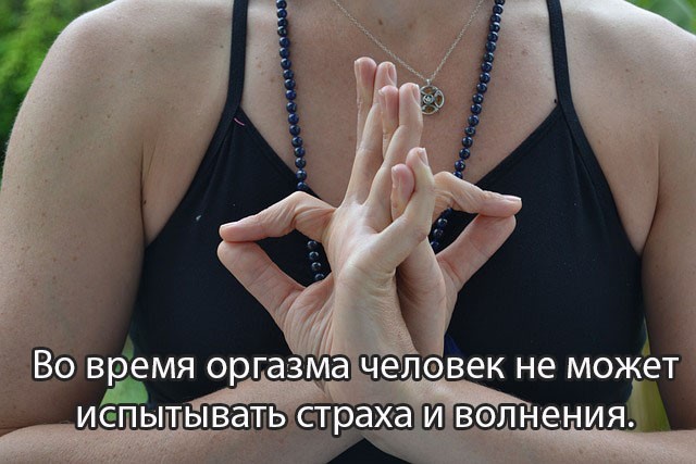 Во время оргазма человек не может испытывать страха и волнения, так как в этот момент отключается миндалина в мозге, отвечающая за названные чувства.